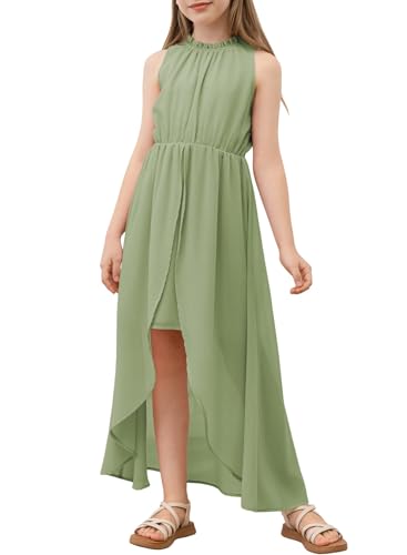 blibean Tween Mädchen 2024 Kleider, Rollkragen, elegant, halbformelles Kleid, 6–15 Jahre, Hellgrün, 14-15 Jahre blibean Tween Mädchen 2024 Kleider, Rollkragen, elegant, halbformelles Kleid, 6–15 Jahre, Hellgrün, 14-15 Jahre von blibean
