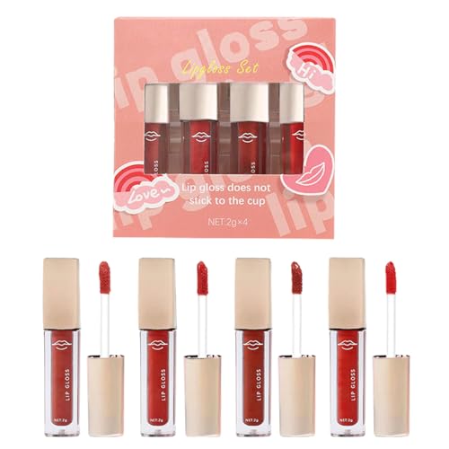 Flüssiger Lippenstift - Langanhaltender, aufpolsternder Lipgloss - Feuchtigkeitsspendender Lipgloss für Frauen, Mädchen, Teenager, Mädchen, für Büros, Dating, Shopping, Party, Alltag Boiler von boiler