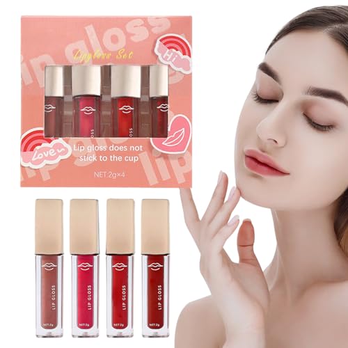 Flüssiger Lippenstift glänzend - Langanhaltender, aufpolsternder Lipgloss | Feuchtigkeitsspendender Lipgloss für Frauen, Mädchen, Teenager, Mädchen, für Büros, Dating, Shopping, Party, Alltag Boiler von boiler