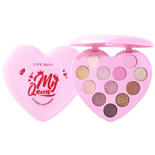 Lidschatten-Palette, Matte Glitzer-Lidschatten-Palette, Make-up-Lidschatten in natürlichen Farben, leuchtende Augen-Make-up-Palette für Frauen und Mädchen, Geburtstagsgeschenke Boiler von boiler