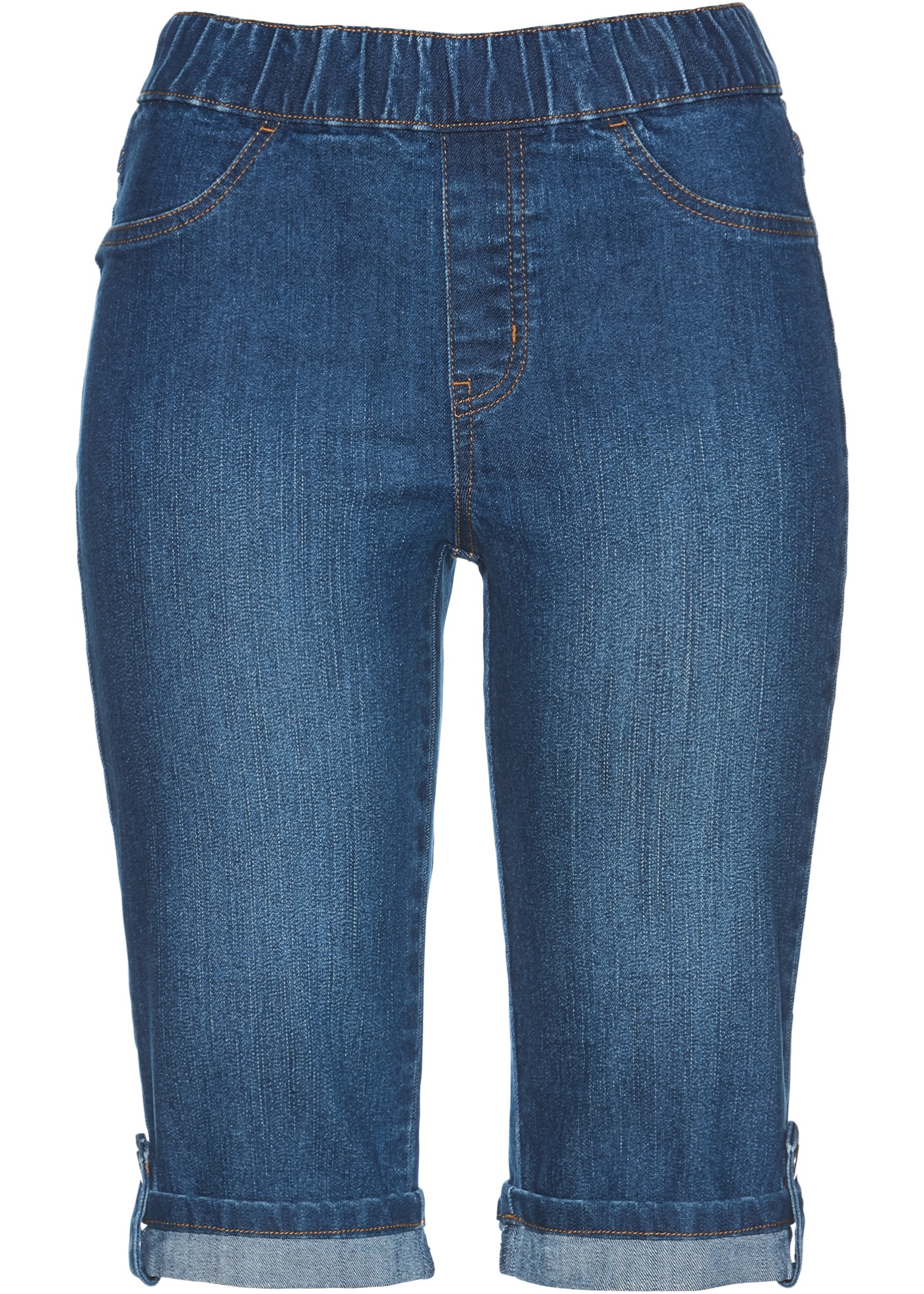 Jeans-Bermuda mit Rundumgummizug von bonprix