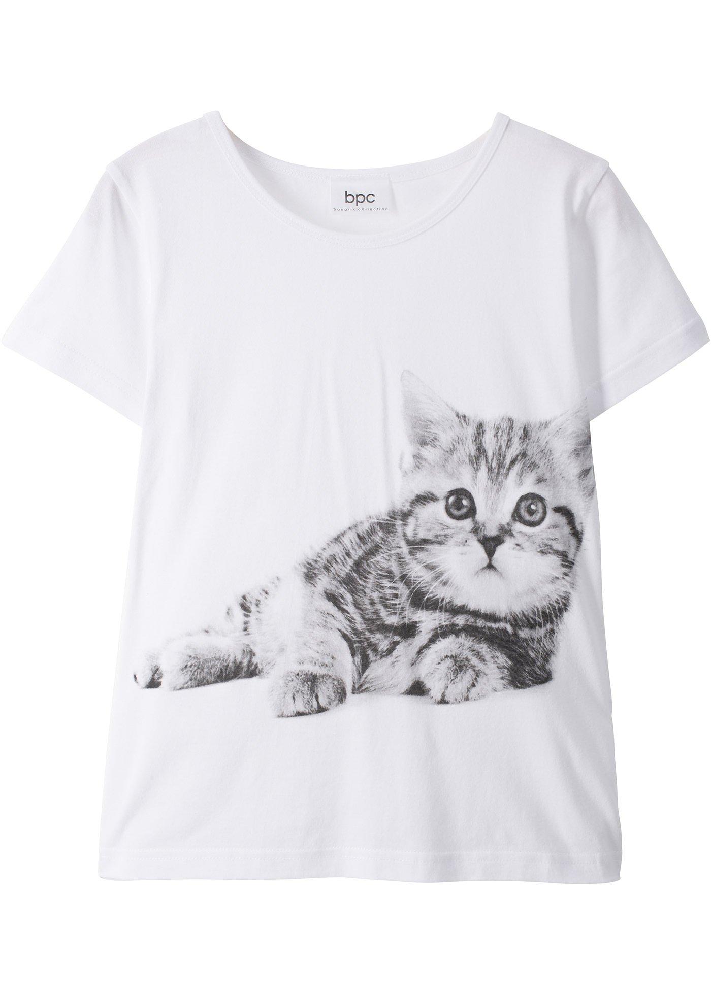 Mädchen T-Shirt mit Bio-Baumwolle von bonprix