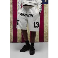 Ecru Oversized Mid Length Faux Layer Shorts - XL, Ecru Ecru Oversized Mid Length Faux Layer Shorts - XL, Ecru von boohooman