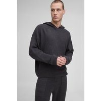 Kastiger gerippter Oversize Strick-Hoodie - Grau - M, Grau Kastiger gerippter Oversize Strick-Hoodie - Grau - M, Grau von boohooman