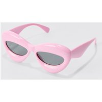 Mens Chunky Frame Sunglasses In Pink - Rosa - ONE SIZE, Rosa von boohooman