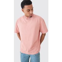 Mens Oversize T-Shirt - Rosa - S, Rosa von boohooman