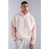 Mens Kastiger Oversize Limited Scuba Hoodie - Rosa - XS, Rosa von boohooman