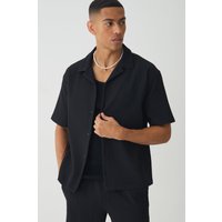 Kurzärmliges Oversize Hemd - Schwarz - XS, Schwarz Kurzärmliges Oversize Hemd - Schwarz - XS, Schwarz von boohooman