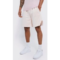 Mens Lockere Locker Volley-Shorts - Rosa - XS, Rosa von boohooman