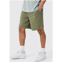 Mens Relaxed Fit Shorts - Khaki - M, Khaki von boohooman