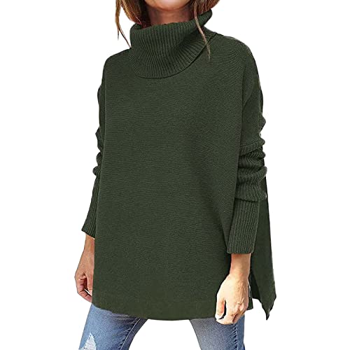 boseucn Damen Strickpullover Winter Baumwolle Strickpullover Damen Oversize Grobstrick Pullover Damen Gestreifter V-Ausschnitt Strickpullover Vintage Stricken Langarmshirt Pulli Sexy Sweater von boseucn