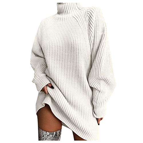 boseucn Damen Strickpullover Winter Baumwolle Strickpullover Damen Oversize Grobstrick Pullover Damen Gestreifter V-Ausschnitt Strickpullover Vintage Stricken Langarmshirt Pulli Sexy Sweater von boseucn