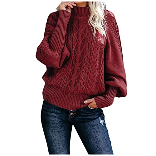 boseucn Pullover Damen Winter, Damen Pullover Sweater Gestreift Strickpullover Casual Sweatshirt Pulli Elegant Jumper Oberteile Damen Pullover Sweater Sweatshirt Strickpullover Casual Gestreift von boseucn