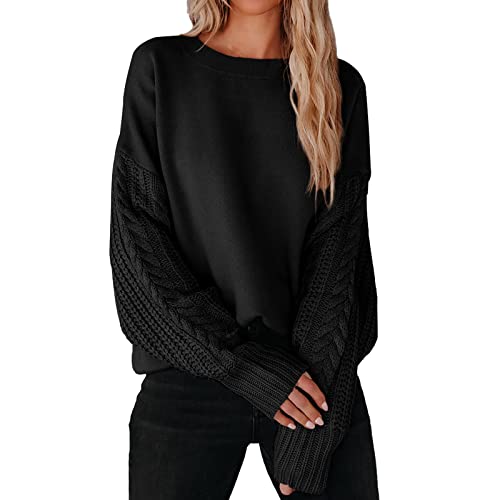 boseucn Pullover Damen Winter, Pullover Damen Elegant Rollkragenpullover Langarm Strickpullover Lässiges Stricken Pulli Winter Sweatshirt Oberteile Damen Fledermaus Rollkragen Oversized Pullover von boseucn