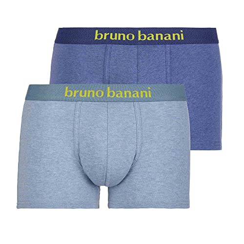 Bruno Banani Herren 2pack Denim Fun Retroshorts, Jeansblau // Hellblau Melange, XL EU von bruno banani