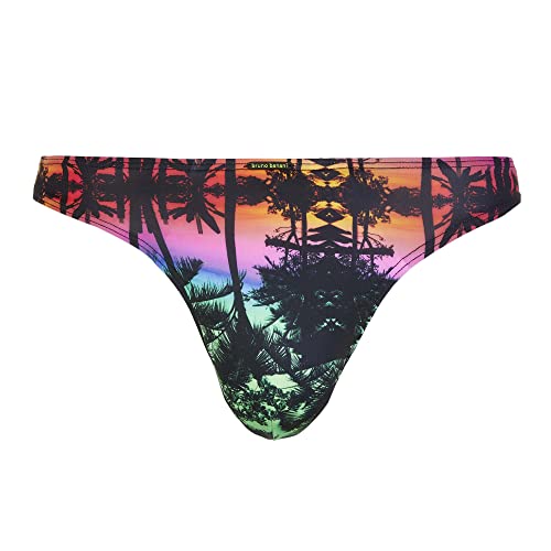 Bruno Banani Herren Afterglow G-String, Palmen Print, S EU von bruno banani