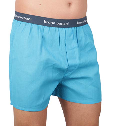 bruno banani Herren Boxershorts Unterhose Cotton (S, Aqua(131) mb) von bruno banani