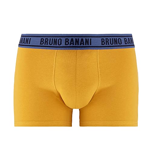 Bruno Banani Herren Golden Fields Boxershorts, Goldgelb/Jeansblau, M EU von bruno banani