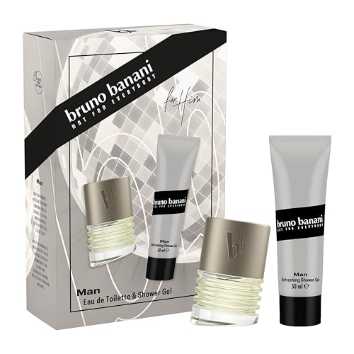 bruno banani Man Geschenkset mit Eau de Toilette und Duschgel mit fesselndem, aromatischem Männer-Duft, 30 ml und 50 ml bruno banani Man Geschenkset mit Eau de Toilette und Duschgel mit fesselndem, aromatischem Männer-Duft, 30 ml und 50 ml von bruno banani