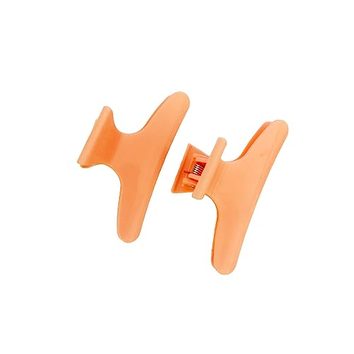 budiniao 12 Stück Haarteil Kralle DIY Crafting Styling Tool Mädchen Dekorationen Professionelle Friseurklammer Erwachsene Weiblich, Hell orange von budiniao