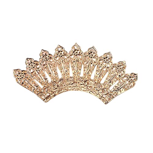 budiniao Legierung Frauen Fächerform Haarnadel Ersatz Dekorative Vintage Mädchen Damen Haarnadel Headwear Geburtstagsgeschenk Zubehör, Gold von budiniao