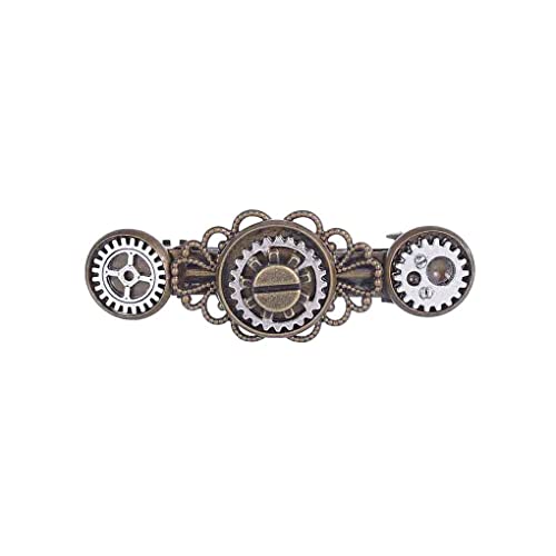 budiniao Punk Gear Feder Haarnadel Steampunk Vintage Damen Retro Stil Schmuck Tierform Kopfschmuck Haarspange Kopfbedeckung für den Alltag, Typ 2 von budiniao