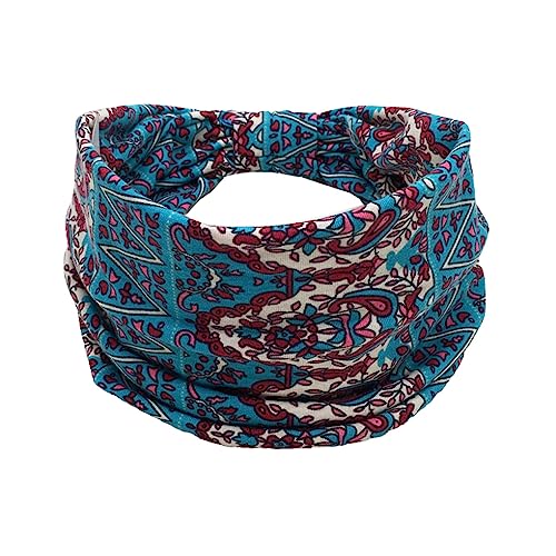 budiniao Stirnbänder Bohemian Blumen Sport Stretch Haarbänder Bandana mit breiter Krempe Zubehör Turban Übung Mädchen Joggen Yoga, Geben Sie 25 ein von budiniao