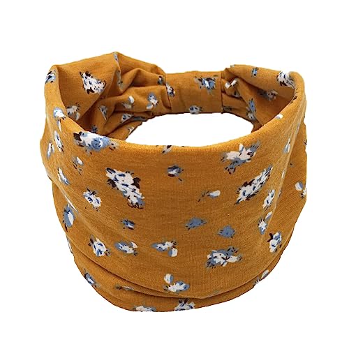 budiniao Stirnbänder Bohemian Blumen Sport Stretch Haarbänder Bandana mit breiter Krempe Zubehör Turban Übung Mädchen Joggen Yoga, Geben Sie 5 ein von budiniao