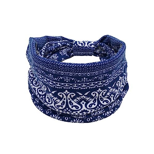 budiniao Stirnbänder Bohemian Blumen Sport Stretch Haarbänder Bandana mit breiter Krempe Zubehör Turban Übung Mädchen Joggen Yoga, Geben Sie 8 ein von budiniao