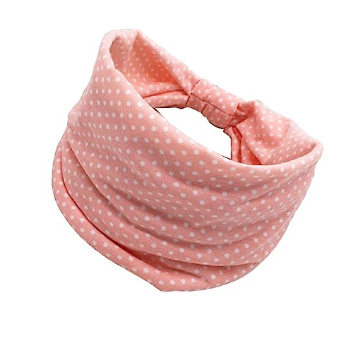 budiniao Stirnbänder Bohemian Blumen Sport Stretch Haarbänder Bandana mit breiter Krempe Zubehör Turban Übung Mädchen Joggen Yoga, Rosa Punkt von budiniao