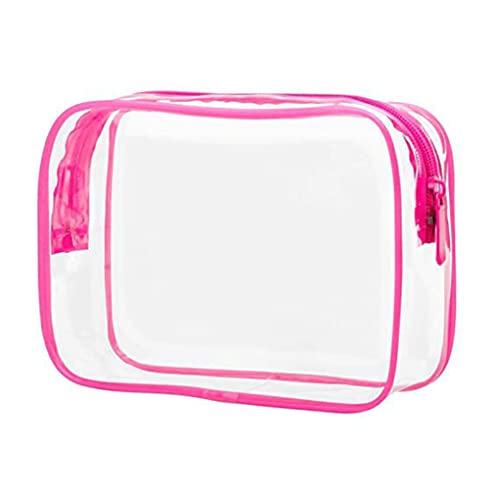 budiniao Waschtasche Make up PVC Kulturbeutel Halter Reißverschluss Gepäck Organizer Tragbare Handtasche Zubehör Männer Mädchen Geschenk, Rosa von budiniao