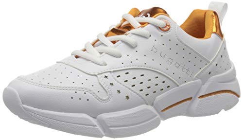 bugatti Damen 432668055050 Sneaker, Weiß (White/Orange 2033), 39 EU von bugatti