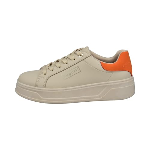 bugatti 435-AIE01 Damen Schnürer, Beige / Orange, 36 EU von bugatti