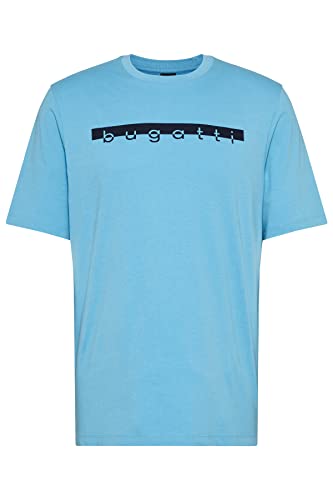 bugatti Herren 8350-35080 T-Shirt, blau-350, Regular von bugatti