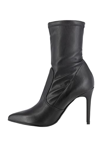 caissa Damen Leder Stiefelette, Schwarz, 38 EU von caissa