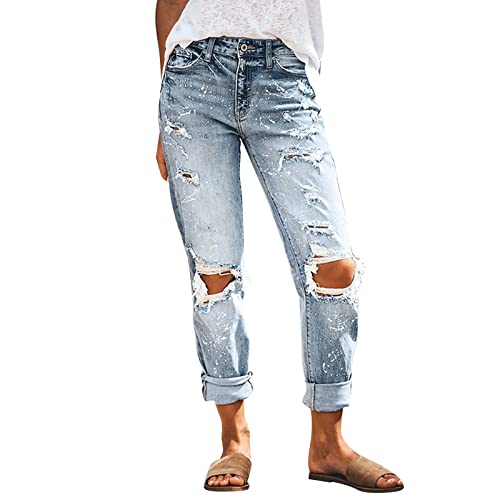 Damen Cargohose Baggy Low Waist Cargo Jeans Gerade Breites Bein Denim Hosen Y2k Aesthetic Vintage Jeanshosen 90er Streetwear Jeanshose Straight Leg Pants Loose Fit Boyfriend Pants von callmo