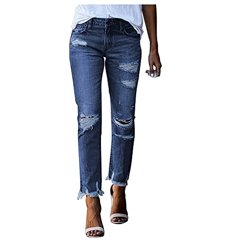 Damen Cargohose Baggy Low Waist Cargo Jeans Gerade Breites Bein Denim Hosen Y2k Aesthetic Vintage Jeanshosen 90er Streetwear Jeanshose Straight Leg Pants Loose Fit Boyfriend Pants von callmo