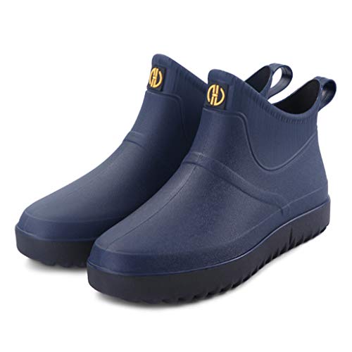 Gummistiefel Damen Festival Regenstiefel Damen Gummistiefeletten Halbhoch Bequeme Sommerstiefeletten Leichte Wasserschuhe Sommer Winter Regenstiefeletten Boots Gleitfest Gartenschuhe Mode von callmo