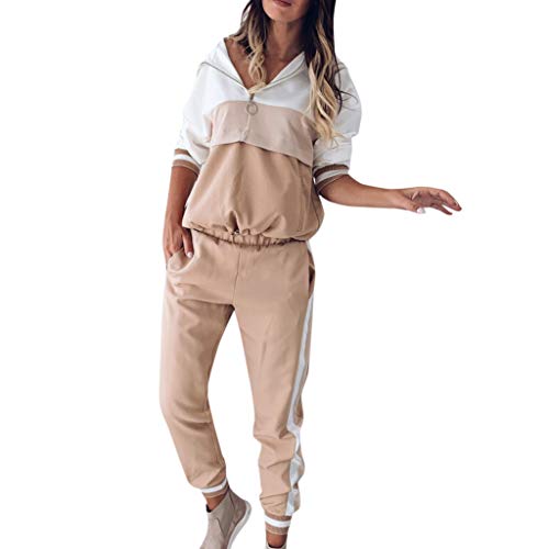 callmo Hausanzug Damen Elegant Damen Sommer 2-Teiliges Rundhals Ärmellos Top Solid Wide Leg Hosen Set Lose Casual Hausanzug Zweiteiler Hosenanzug von callmo