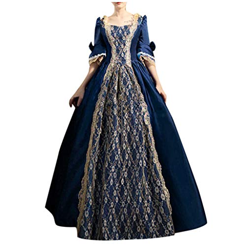 Mittelalter Kleidung Damen Rock Gewand Gothic Renaissance Viktorianisches Halloween Party Prinzessin Kostüm Faschings V Ausschnitt Trompetenärmel Mittelalter Viktorianischen Königin Kleider von callmo