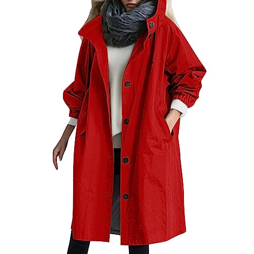 Regenjacke Damen Atmungsaktiver Windbreaker Mit Kapuze Regenponcho Leicht 3 In 1 Mehrzweck Poncho Regenponcho Für Damen Herren Damen wasserdichte Faltbar Regenmantel von callmo