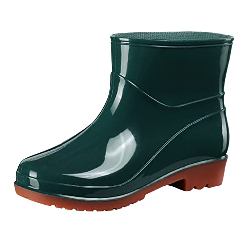 Reiterstiefel Mädchen 35-38 Damen, Sommer Hoch Kurz Regenstiefel Stiefel Halbhoch Winter 38 Boots Regenschuhe Leicht Flach Wasserdicht Sommerstiefeletten Gummistiefel von callmo