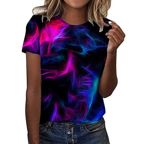 Shirt Damen Elegant，Damen Oversize Shirt Totenkopf Glänzend Strass Tshirt Lose Kurzarm Schwarz Bluse Oberteile Tops Glitzersteine Damenblusen T-Shirt Bar Party Karneval Punk Top Shirts T Shirt mit Lip von callmo