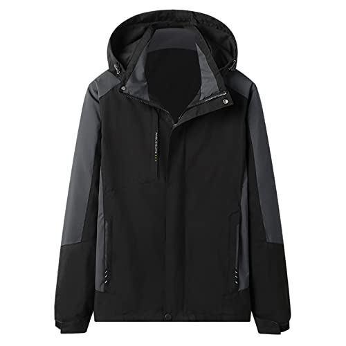 Übergangsjacke Herren 4Xl Wasserdicht Faltbar Atmungsaktiv Herrenjacken Regenjacke Elegant Schwarz Sommer Übergangsjacke Sommerjacke Lang Sportlich Outdoor Windbreaker Windjacke Winterjacke Herren von callmo