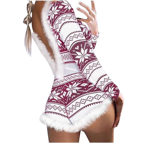 callmo Frauen Weihnachten Jumpsuits Pyjamas Dessous Sexy ärmellose Unterwäsche Neuheiten Bei Dessous Kleider Dessous von callmo