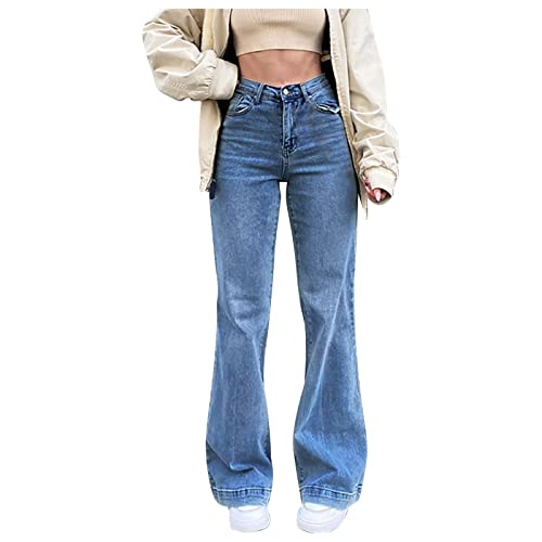 callmo Jeans Dungarees Women's 90s Vintage Jeans Vintage Trousers High Bottoms Women's Trousers Jeans Girls Glitter Women's Trousers for Women Jeans Buttons Girls Jeans with Holes von callmo