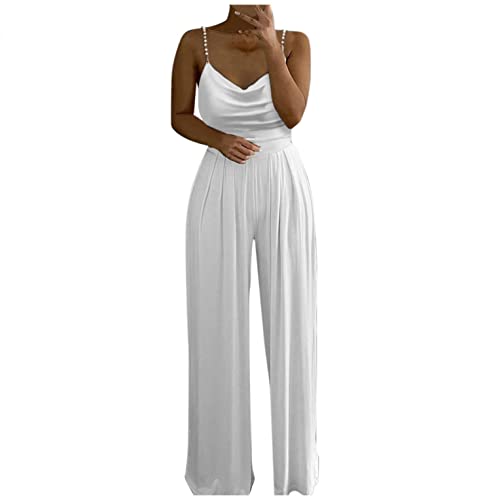 callmo Jumpsuit Damen Hochzeit Festlich Elegant Jumpsuit Lang Weites Bein Jumpsuits Onesie Frauen Spitze Hosenanzug Abendmode Hochzeitsgast Overall von callmo