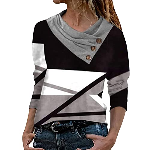 callmo Pullover Damen,Damen Oberteile Jugendliche Longshirt Damen Tshirt Tunika Damen Kurzarm Sommer Blusentops Damen Rundhals Asymmetrisch Long Tshirt Damen Lang Einfarbig Longshirt Dame von callmo