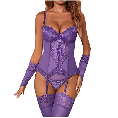 callmo Sexy Dessous Damen Spitze Body Lingerie String Tanga Rot Sexy Sexy Outfit Dessous-Sets Damen Große Größen Erotick Wäsche Frauen Nachthemd Reizwäsche Unterwäsche aushöhlen Für Sex von callmo