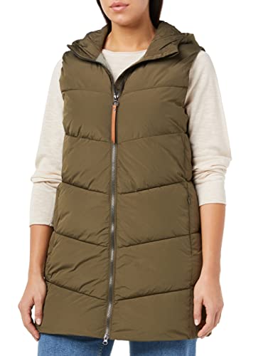 camel active Damen 360170/8R26 Vest, Dark Khaki, 42 von camel active